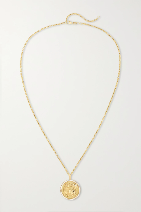 유럽직배송 아니타고 목걸이 ANITA KO Lucky Ox 18-karat gold diamond necklace 10163292706783836