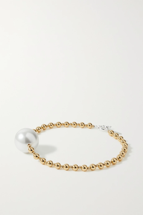유럽직배송 PEARL OCTOPUSS.Y Firenze gold and silver-plated faux pearl necklace 30629810019799681