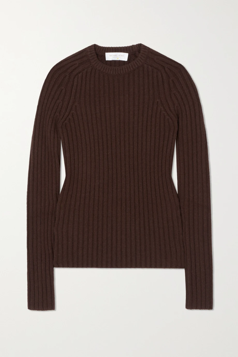 유럽직배송 마이클코어스콜렉션 MICHAEL KORS COLLECTION Ribbed cashmere-blend sweater 13452677153105811