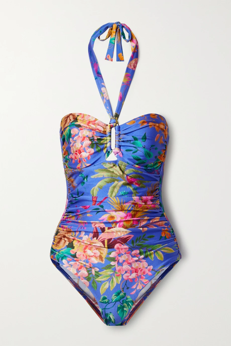 유럽직배송 짐머만 ZIMMERMANN Tropicana floral-print halterneck swimsuit 24772899113563909