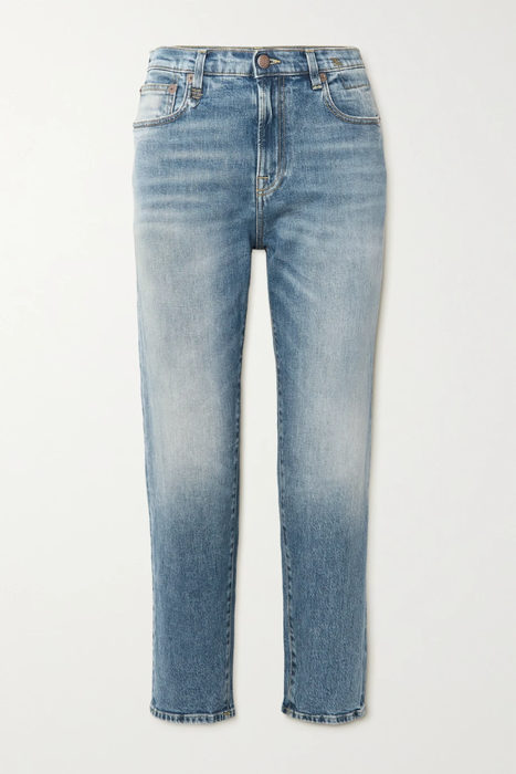 유럽직배송 알13 청바지 R13 Shelley cropped high-rise slim-leg jeans 27086482323074188