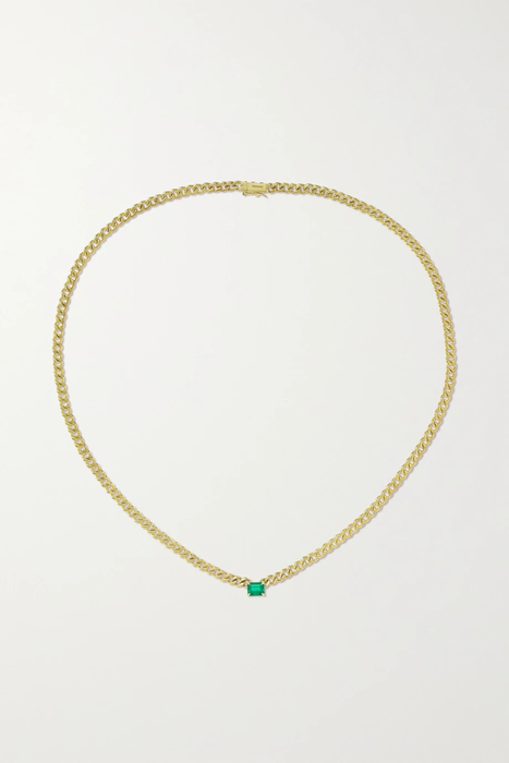 유럽직배송 아니타고 목걸이 ANITA KO 18-karat gold emerald necklace 15546005222129382