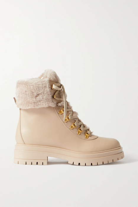 유럽직배송 지안비토로시 GIANVITO ROSSI Alaska shearling-lined leather ankle boots 17411127377120270