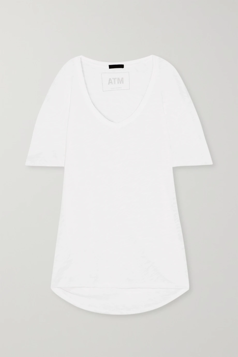유럽직배송 안토니토마스메릴로 ATM ANTHONY THOMAS MELILLO Boyfriend slub cotton-jersey T-shirt 17957409495658841