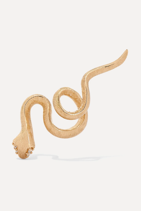 유럽직배송 올레 링가드 코펜하겐 귀걸이 OLE LYNGGAARD COPENHAGEN Snakes 18-karat gold diamond earring 17957409490541275