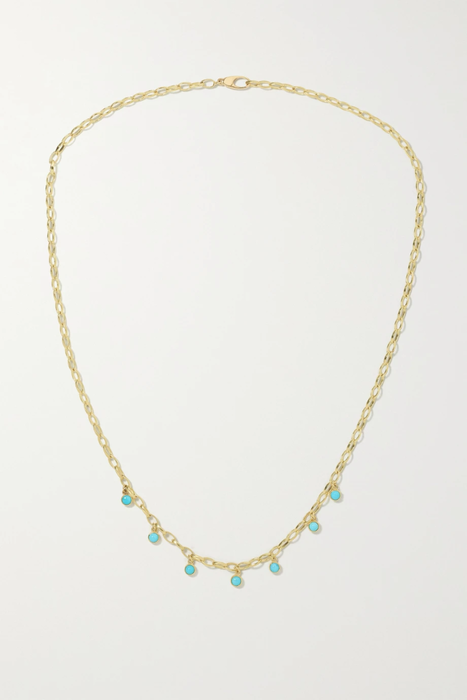 유럽직배송 제니퍼메이어 목걸이 JENNIFER MEYER Small Edith 18-karat gold turquoise necklace 18706561955907246