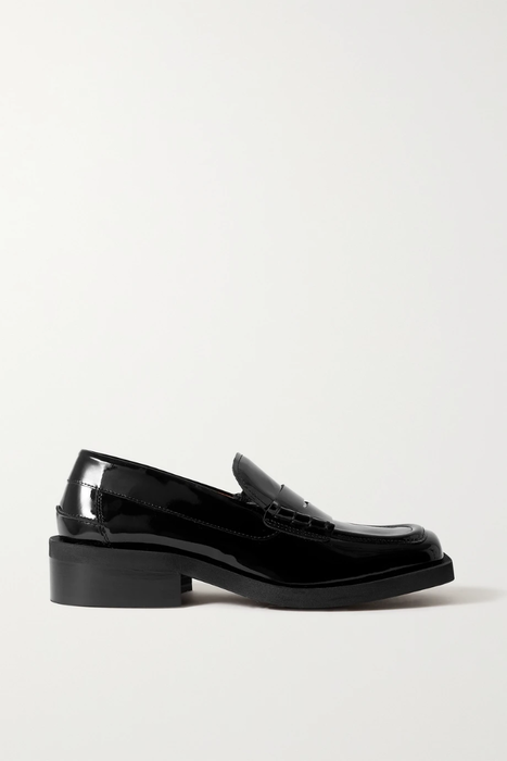 유럽직배송 가니 로퍼 GANNI Patent-leather loafers 20346390236309340