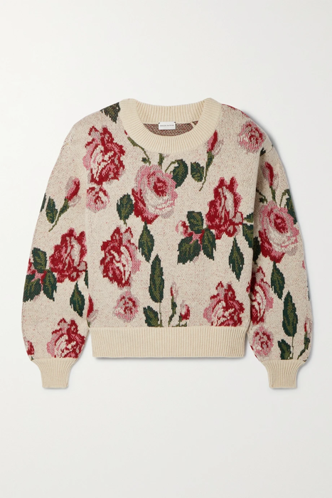 유럽직배송 마그다부트림 스웨터 MAGDA BUTRYM Jacquard-knit wool-blend sweater 24772899113263896