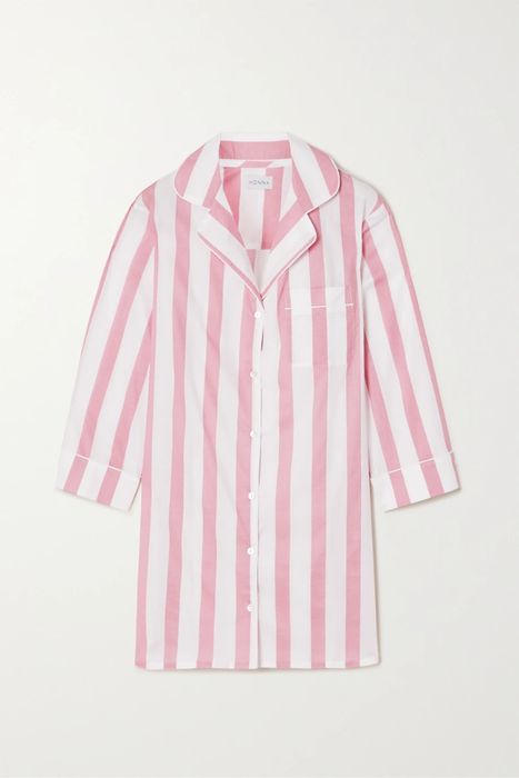 유럽직배송 HONNA Striped cotton-voile nightdress 28941591746158837