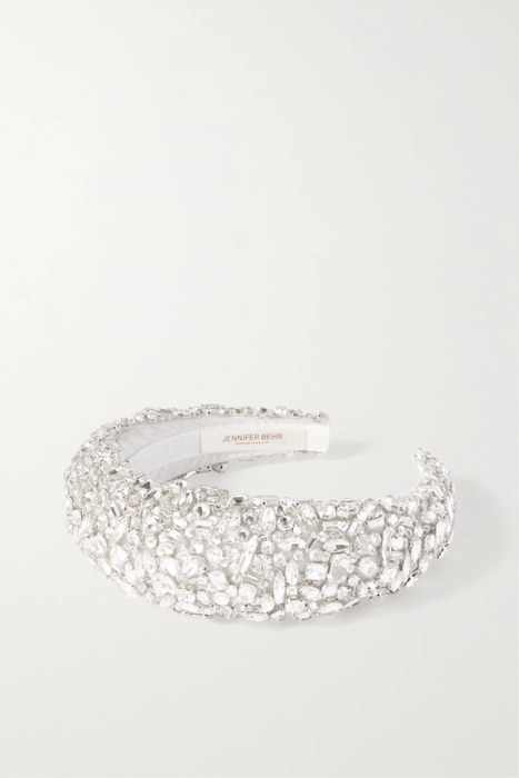 유럽직배송 JENNIFER BEHR Medici crystal-embellished grosgrain headband 13452677151815745
