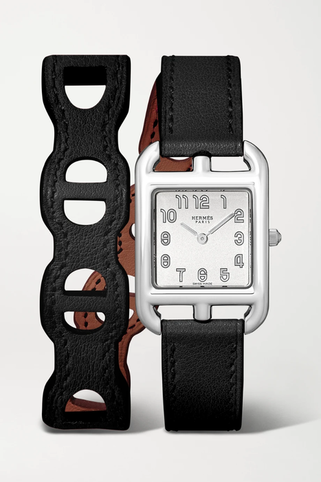 유럽직배송 HERMÈS TIMEPIECES Cape Cod 23mm small stainless steel and leather watch 32027475400285781