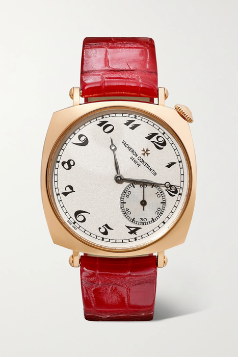 유럽직배송 바쉐론콘스탄틴 VACHERON CONSTANTIN Historiques American 1921 Hand-Wound 36.5mm 18-karat pink gold and alligator watch 19971654707004431