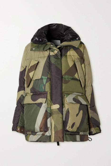 유럽직배송 사카이 자켓 SACAI + KAWS quilted camouflage-print shell jacket 11452292645300673