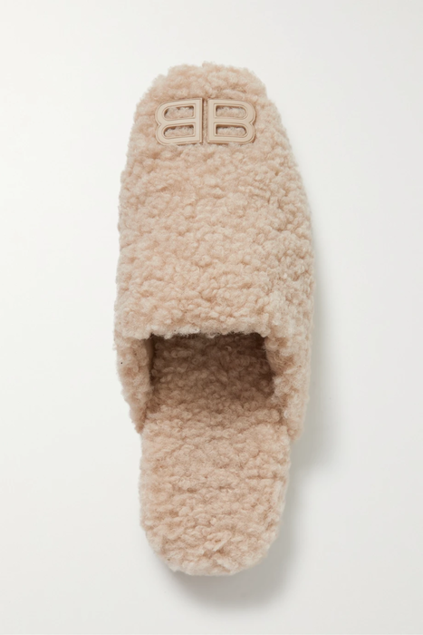 유럽직배송 발렌시아가 슬리퍼 BALENCIAGA Cosy BB logo-detailed recycled faux shearling slippers 18706561955353565