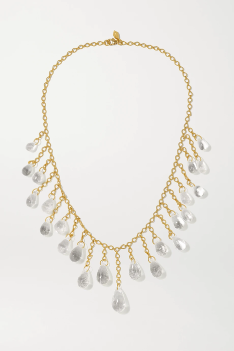 유럽직배송 피파스몰 목걸이 PIPPA SMALL 18-karat gold quartz necklace 46353151654666471