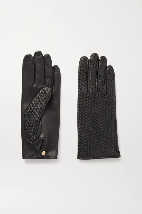 유럽직배송 AGNELLE Chloe woven leather gloves 22527730566167241