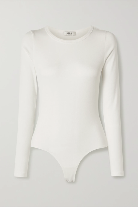 유럽직배송 에이골디 AGOLDE Leila stretch Micro Modal and Supima cotton-blend thong bodysuit 665933302785794