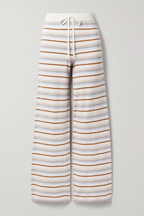 유럽직배송 SKIN Mindi striped cotton and cashmere-blend track pants 24665545640705515