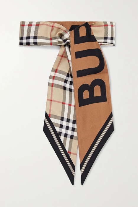 유럽직배송 버버리 BURBERRY Printed silk-twill scarf 25185454455771544