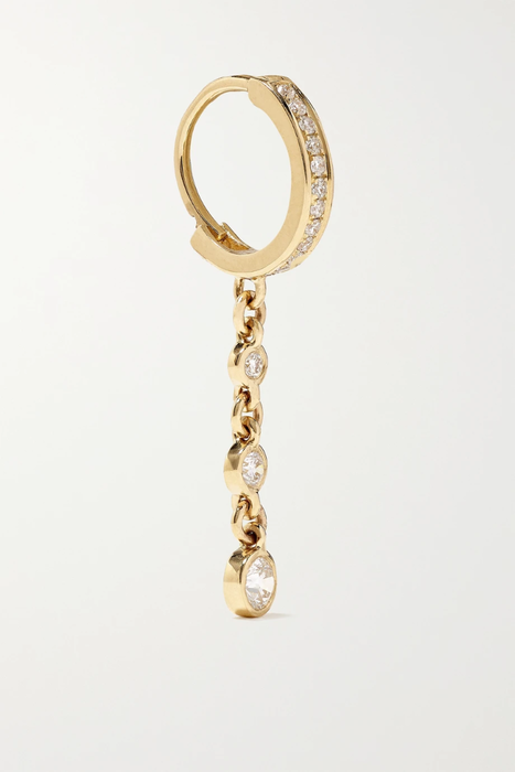 유럽직배송 잭키에이슈 싱글 귀걸이 JACQUIE AICHE 14-karat gold diamond single earring 17411127376974819