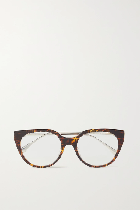 유럽직배송 펜디 FENDI Oversized cat-eye tortoiseshell acetate and gold-tone optical glasses 20346390236400363