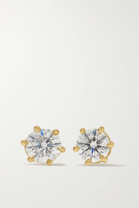 유럽직배송 제이드트라우 귀걸이 JADE TRAU Penelope 18-karat gold diamond earrings 24772899113066951