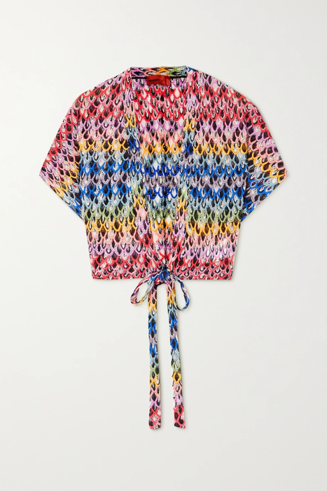 유럽직배송 미쏘니 MISSONI Mare crochet-knit wrap top 2204324139020934