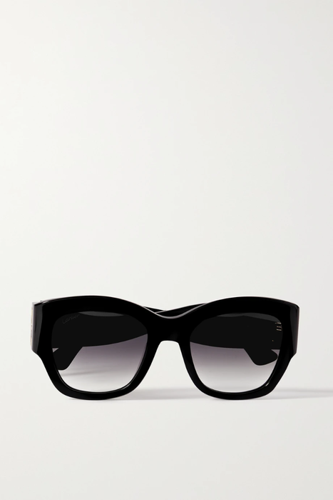 유럽직배송 CARTIER EYEWEAR Décor C de Cartier square-frame acetate sunglasses 27086482324299852