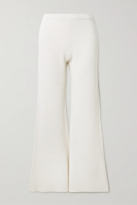유럽직배송 가브리엘허스트 팬츠 GABRIELA HEARST Nadia cashmere and silk-blend wide-leg pants 25185454456068229