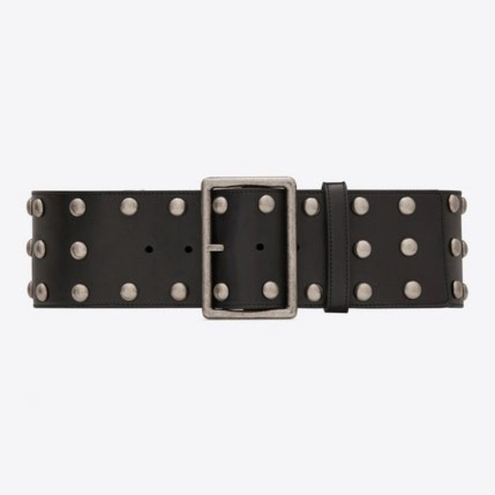 유럽직배송 입생로랑 SAINT LAURENT RECTANGLE corset belt in smooth leather with studs 5928620IH1D1000