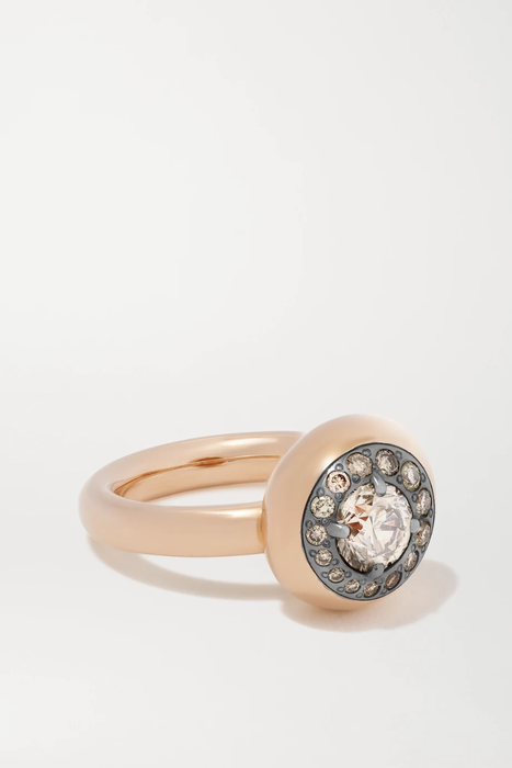 유럽직배송 포멜라토 반지 POMELLATO Nuvola 18-karat rose gold diamond ring 29012654081386003