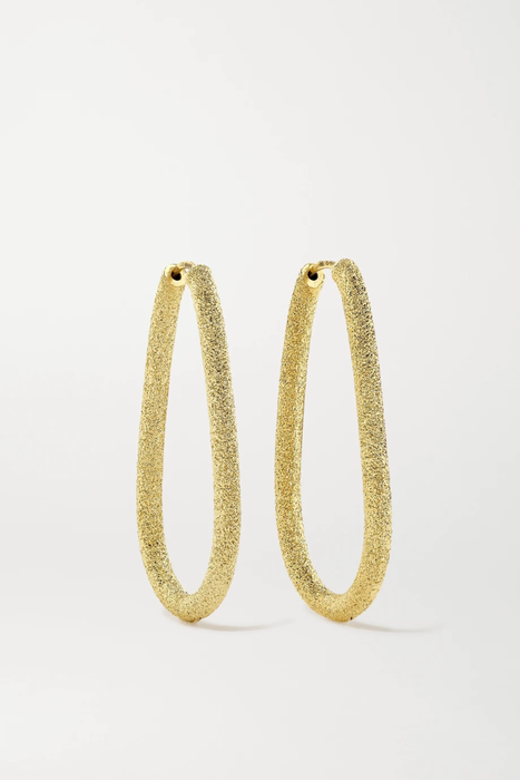 유럽직배송 캐롤리나부치 귀걸이 CAROLINA BUCCI Florentine 18-karat gold hoop earrings 24092600056996578