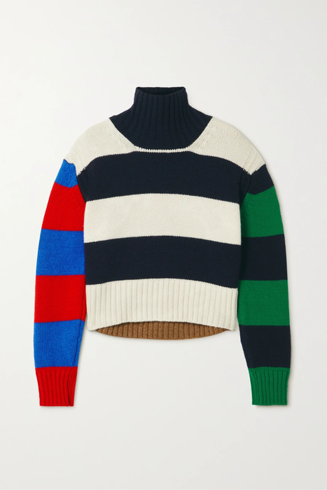 유럽직배송 &amp;DAUGHTER + NET SUSTAIN Fintra striped wool turtleneck sweater 27086482323068037