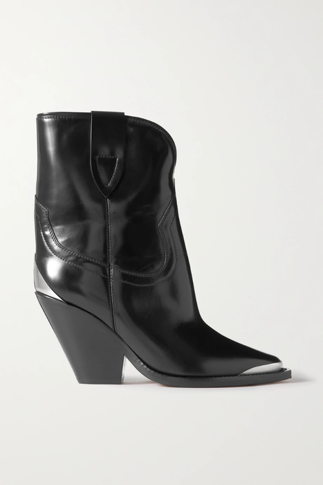 유럽직배송 이자벨마랑 ISABEL MARANT Leyane embellished glossed-leather ankle boots 13452677152438641