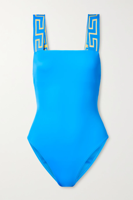 유럽직배송 베르사체 VERSACE Vita jacquard-trimmed swimsuit 25185454455569094