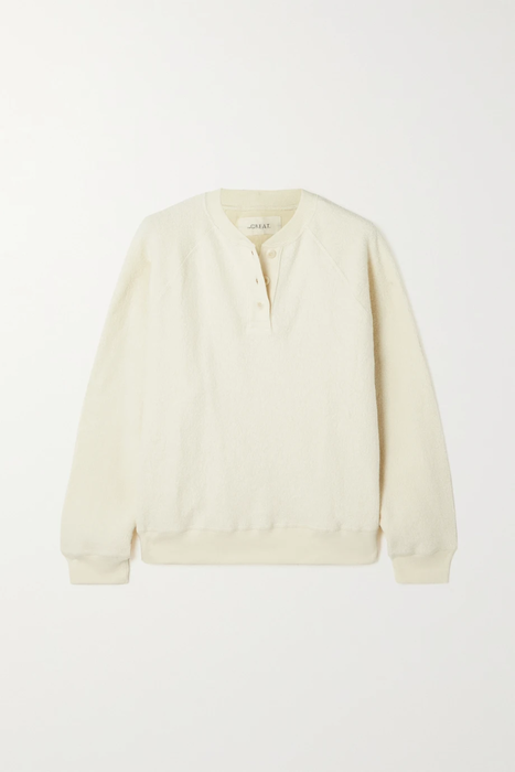 유럽직배송 THE GREAT. The Fleece cotton-blend sweatshirt 24665545640686127