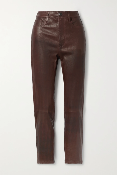 유럽직배송 프레임 FRAME Le Sylvie high-rise slim-leg leather pants 15546005222302534