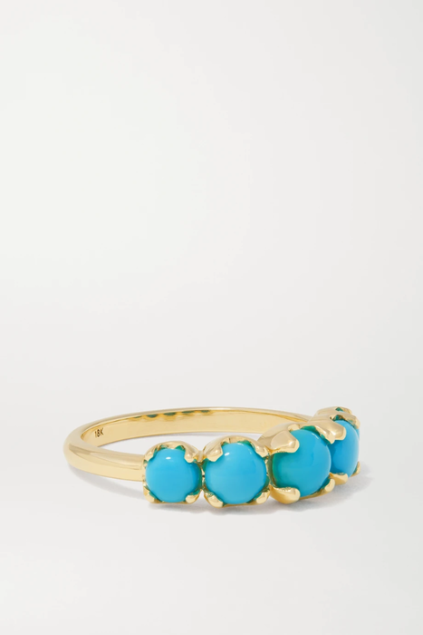 유럽직배송 제니퍼메이어 반지 JENNIFER MEYER Large 18-karat gold turquoise ring 18706561955907247