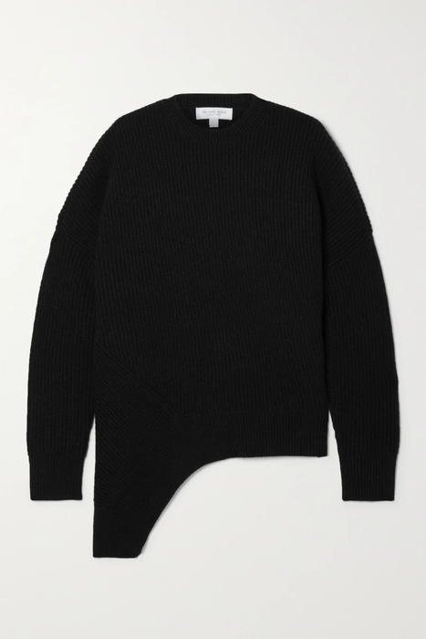 유럽직배송 마이클코어스콜렉션 스웨터 MICHAEL KORS COLLECTION Asymmetric ribbed cashmere sweater 25185454455931189