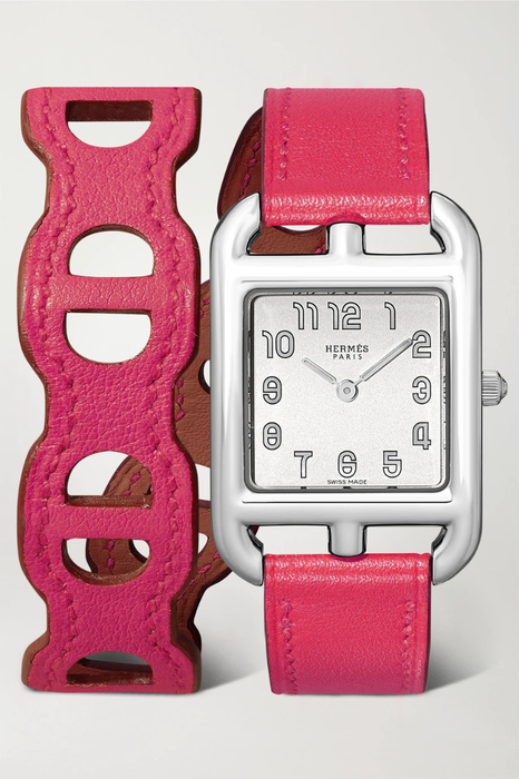 유럽직배송 HERMÈS TIMEPIECES Cape Cod 23mm small stainless steel and leather watch 32027475400285775