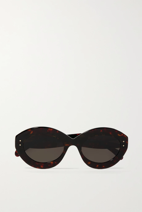 유럽직배송 알라이아 ALAÏA Round-frame tortoiseshell acetate sunglasses 665933301315375
