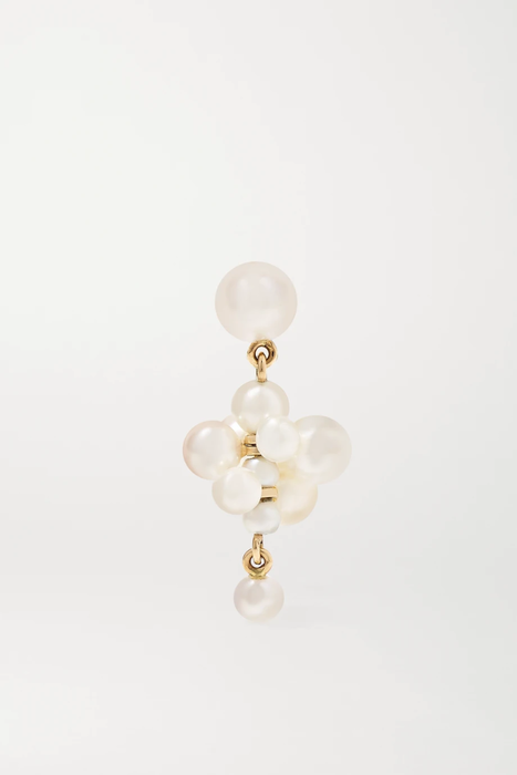 유럽직배송 SOPHIE BILLE BRAHE Petite Celli 14-karat gold pearl earring 25458910981680766