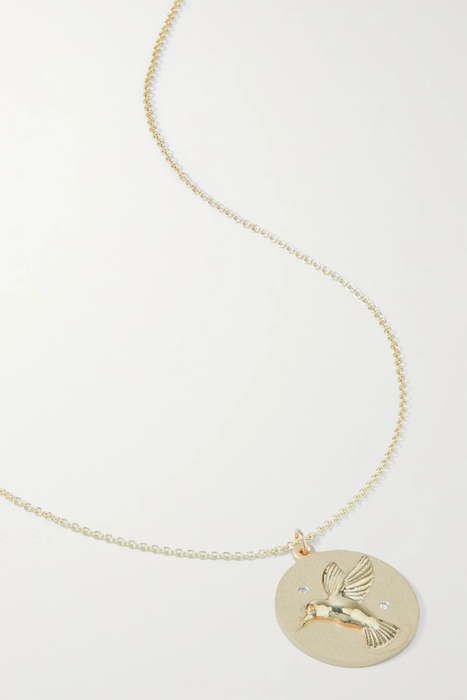 유럽직배송 STAR ANIMAL SUNDAYS Whale 10-karat gold multi-stone necklace 25185454456277696