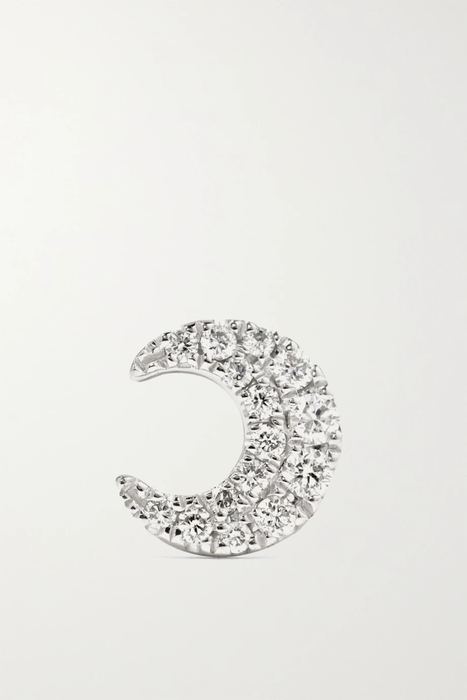 유럽직배송 마리아타쉬 귀걸이 MARIA TASH Moon 18-karat white gold diamond earring 22831760542419704