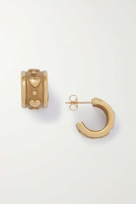 유럽직배송 로라롬바르디 귀걸이 LAURA LOMBARDI Bellina recycled gold-tone hoop earrings 25185454457342686