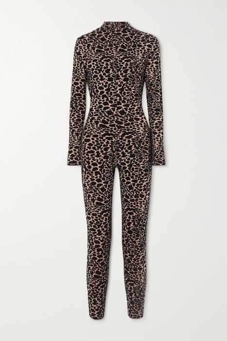 유럽직배송 알라이아 ALAÏA Leopard jacquard-knit jumpsuit 31432202865025011