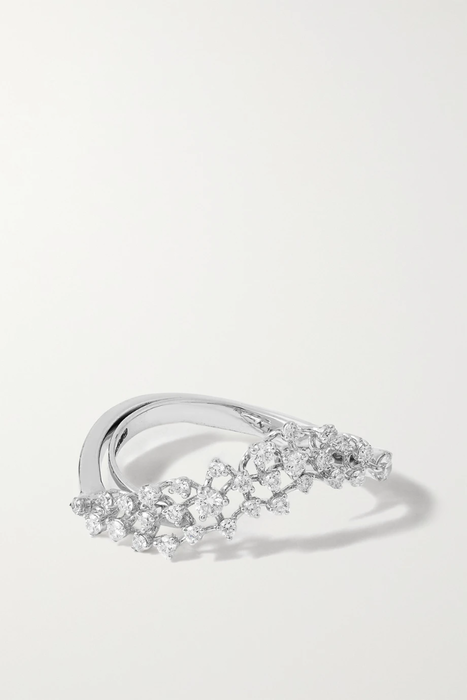유럽직배송 ANANYA Scatter 18-karat white gold diamond ring 17411127377107928