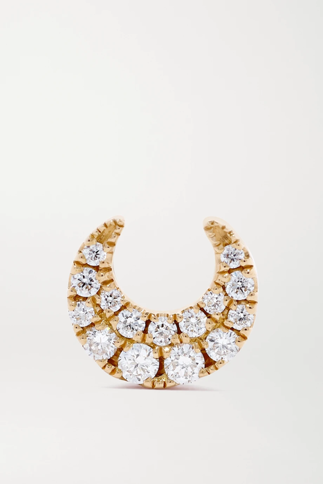 유럽직배송 마리아타쉬 귀걸이 MARIA TASH Moon 18-karat white gold diamond earring 16301891330607167