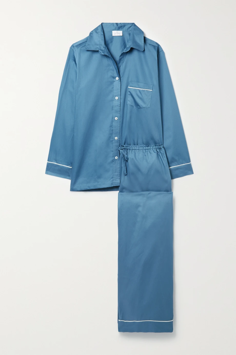 유럽직배송 POUR LES FEMMES Cotton-sateen pajama set 24772899113319479