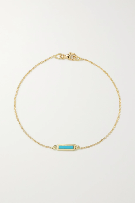 유럽직배송 JENNIFER MEYER 18-karat gold turquoise bracelet 18706561955901582